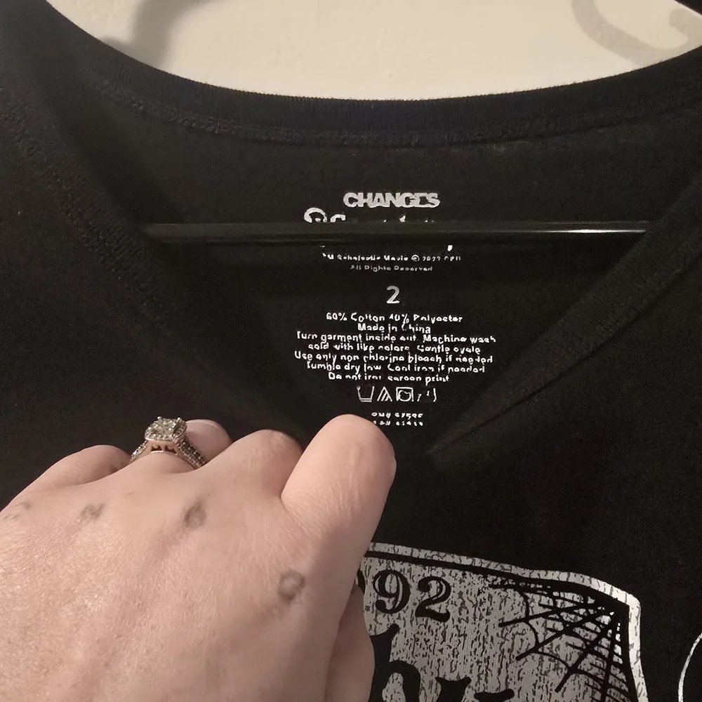 Torrid Rare Goosebumps Black Long Sleeve Shirt - Picture 2 of 4